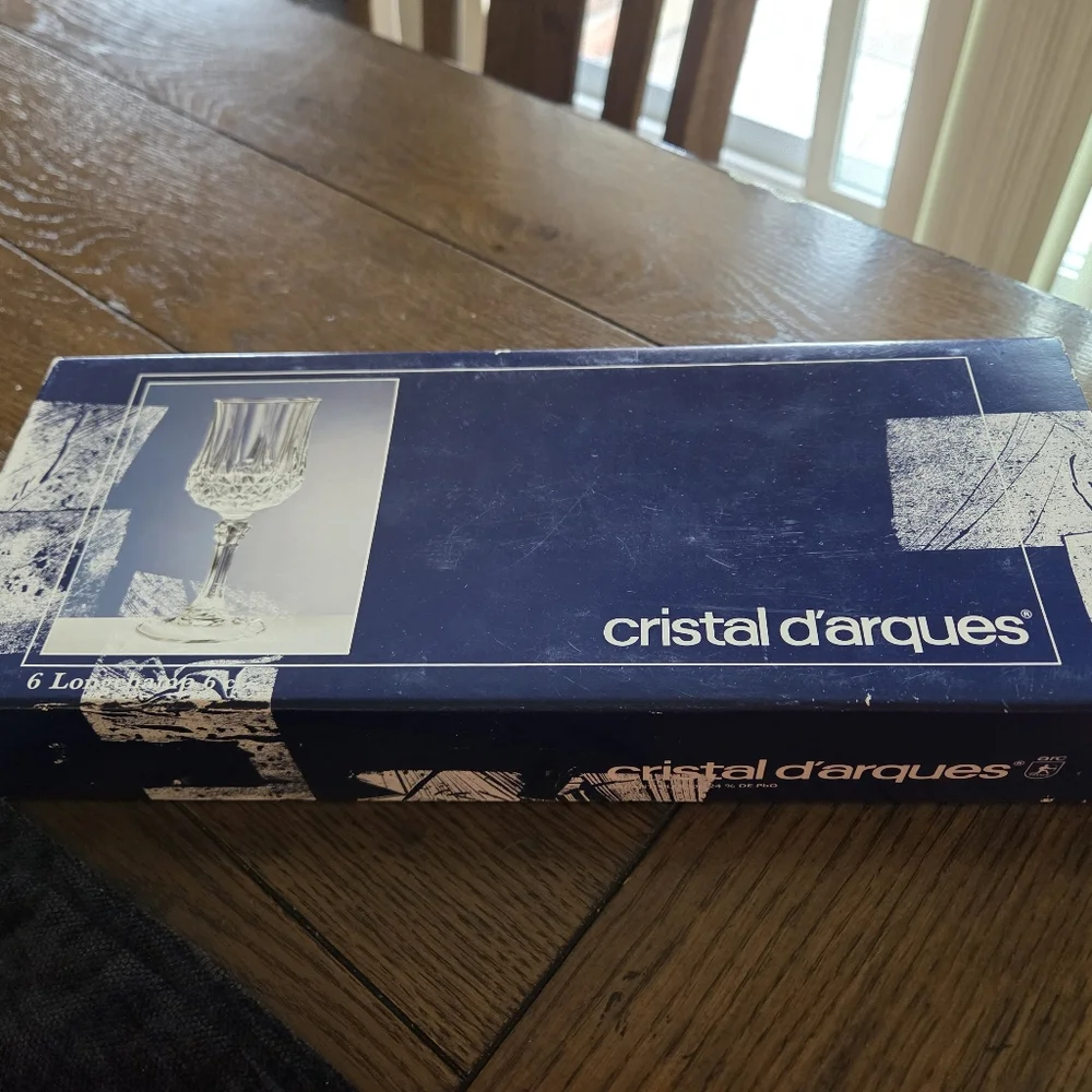 Cristal D'arques Lead Crystal 2oz Stemmed Glass Set With Box
